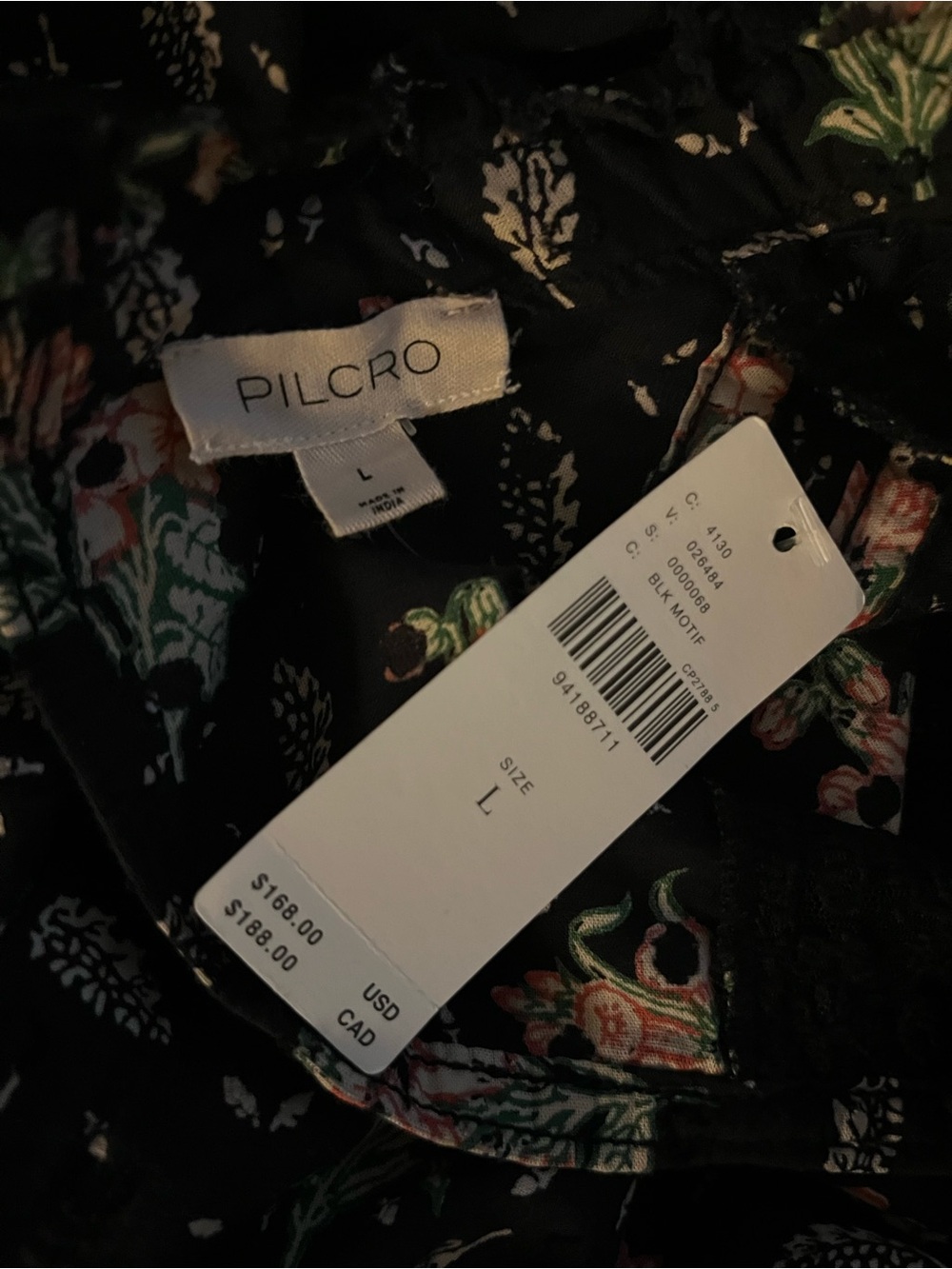 NWT Pilcro Long-Sleeve Mock-Neck Swing Mini Dress size Large - Picture 9 of 14
